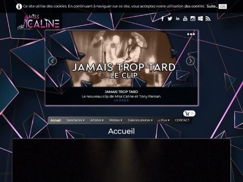 Le site de Miss Caline - Artiste transformiste