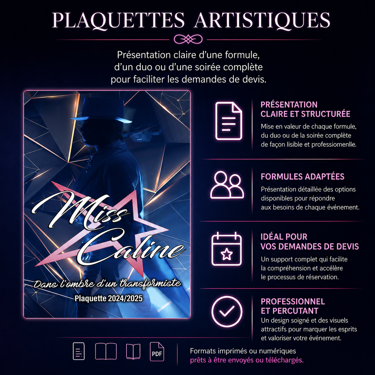 Plaquette artistique créée par Cybercalou